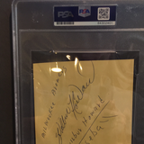 Jack Nicklaus autographed album page PSA/DNA encapsulated