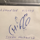 Connor McDavid autographed album page PSA/DNA encapsulated