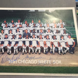 1981 Chicago White Sox autographed 8x10 color photo signed by Carlton Fisk,Tony LaRussa. Joe McConnell and Glen Rosenbaum