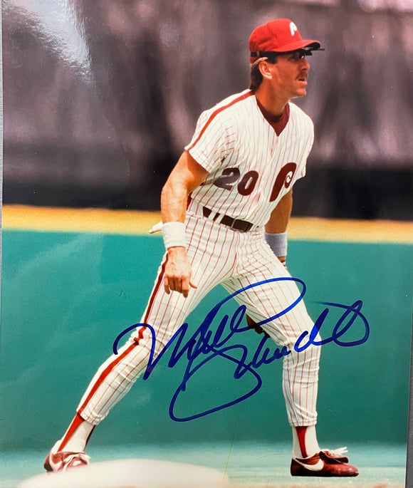 Mike Schmidt  autographed 8x10 color photo