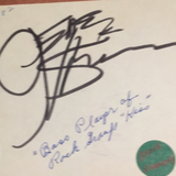 Gene Simmons / Denise Pense autograh album page JSA certified