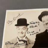 Stan Laurel autographed 3x5 photo along with original envelope JSA certified