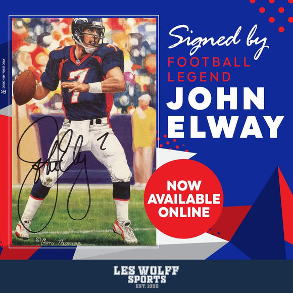 John Elway GLA card autographed