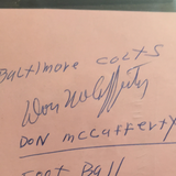 Don McCafferty autographed album page PSA/DNA encapsulated