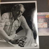 Conrad Bain autographed 8x10 BxW photo JSA certified
