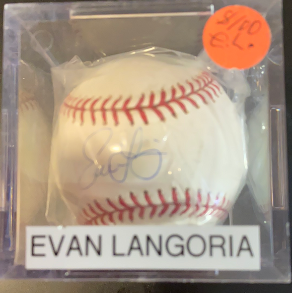 Evan Longoria autographed MLB baseball