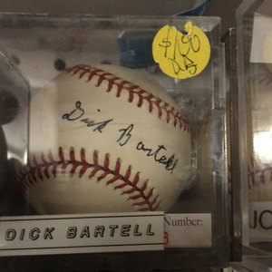 Dick Bartell autographed MLBall JSA - LW Sports