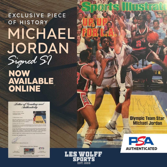 Michael Jordan Autographed Sports Illustrated 7/23/84 PSA/DNA