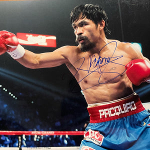 Manny Pacquiao autographed 8x10 color photo