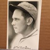 Bill Terry Rowe postcard  2 different poses autographed