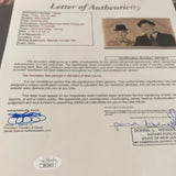 Stan Laurel autographed 3x5 photo personalized JSA certified