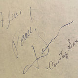 John Denver autographed album page with Glen Campbell on reverse JSA certified