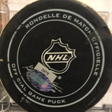 Henrik Lundqvist autographed Game Used puck Steiner14/30