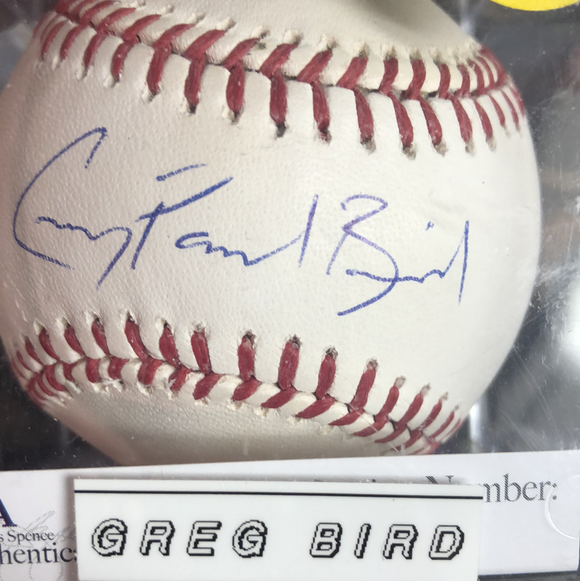 Greg Paul Bird autographed MLBall - LW Sports