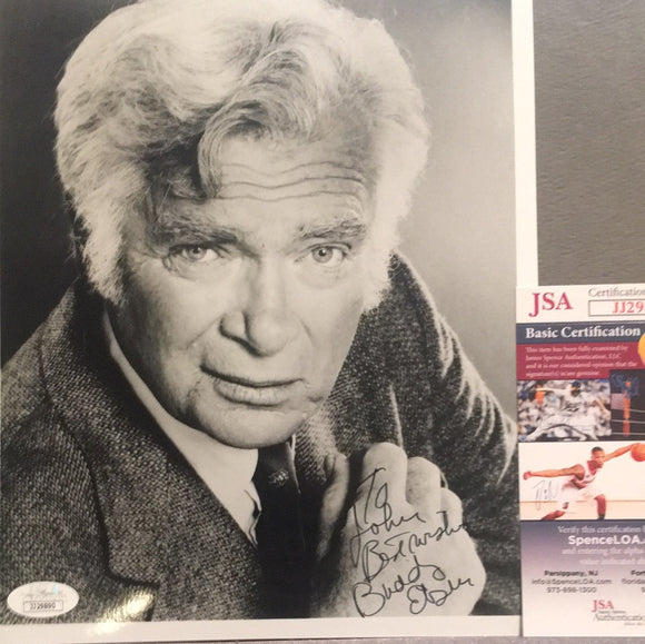 Buddy Ebsen autographed 8x10 BxW photo personalized JSA certified