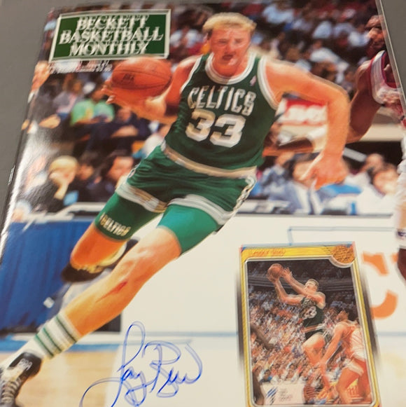 Larry Bird autographed Beckett 2/91 magazine