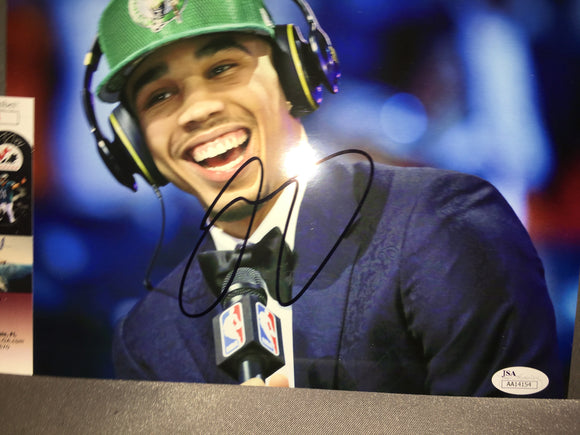 Jayson Tatum autographed 8x10 color photo JSA certified