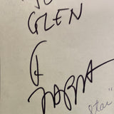 Frank Zappa autographed album page with Paul Schaffer on reverse JSA certified