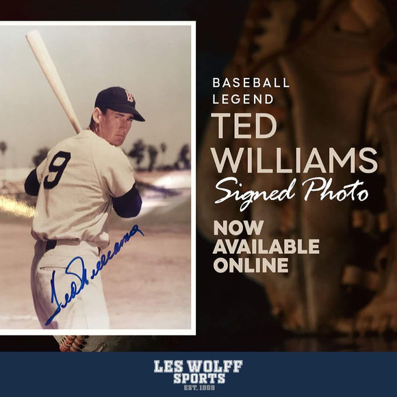 Ted Williams autographed 8x10 color photo