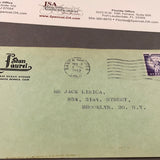Stan Laurel autographed postcard note postmarked 12/12/62 JSA certified