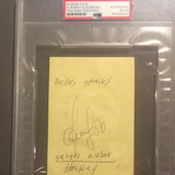 Sergei Zubov autographed album page PSA/DNA encapsulated