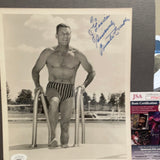 Buster Crabbe autographed 8x10 BxW photo JSA certified