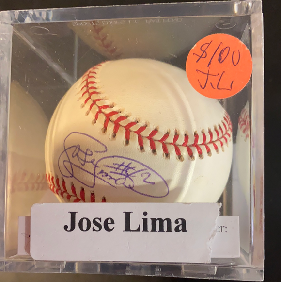 Jose Lima autographed MLB Baseball
