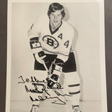 Bobby Orr autographed 8x10 B&W photo personalized