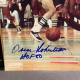 Oscar Robertson autographed with HOF 80 8x10 color photo GTSM sticker