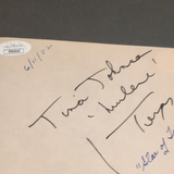 George  Steinbrenner autographed album page JSA certified
