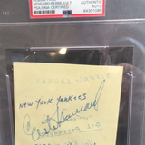 Elston Howard autographed album page PSA/DNA encapsulated