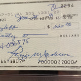 Reggie Jackson autographed personal check PSA/DNA encapsulated