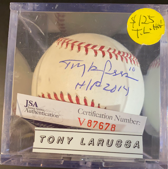 Tony LaRussa autographed MLB Baseball HOF 2014 added