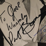 Pat Boone and Debby Boone autographed 8x10 BxW photo JSA certified