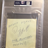 Frank Frisch autographed album page special inscription “The Old Flash” PSA/ DNA encapsulated