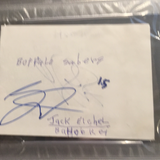 Jack Eichel autographed album page PSA/DNA encapsulated