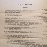 William J Wood players contract sign by Wood and the President Connie Mack
