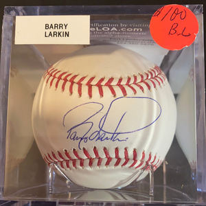 Barry Larkin autographed MLB Baseball
