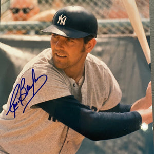 Curt Blefary autographed 8x10 color photo