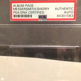 Andy Messersmith autographed album page PSA/DNA encapsulated