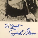 John Glenn autographed 8x10 BxW photo JSA certified