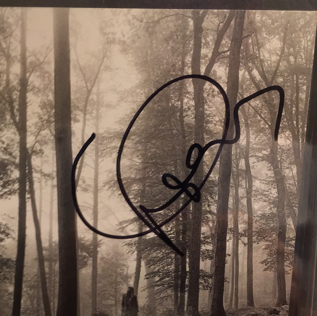 Taylor Swift autographed Folklore CD cover PSA/DNA Mint 9