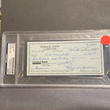 Reggie Jackson autographed personal check PSA/DNA encapsulated