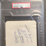 Celerino Sanchez autographed album page PSA/DNA slabbed