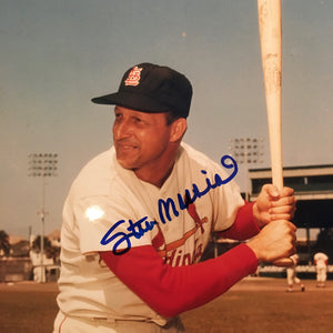 Stan Musial autographed 8x10 color photo .  Obtained in person