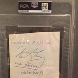 Andy Messersmith autographed album page PSA/DNA encapsulated