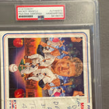 Mickey Mantle handwritten notes on his stationary PSA/DNA encapsulated