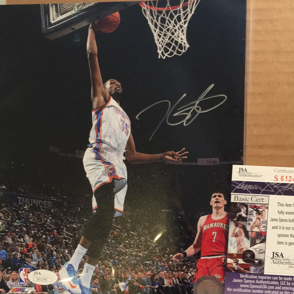 Kevin Durant autographed 8x10 color photo JSA