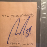 Adam Voros / Barry Melrose autographed album page PSA/DNA encapsulated
