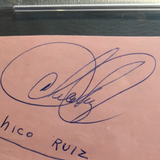 Chico Ruiz autographed album page PSA/DNA encapsulated very rare